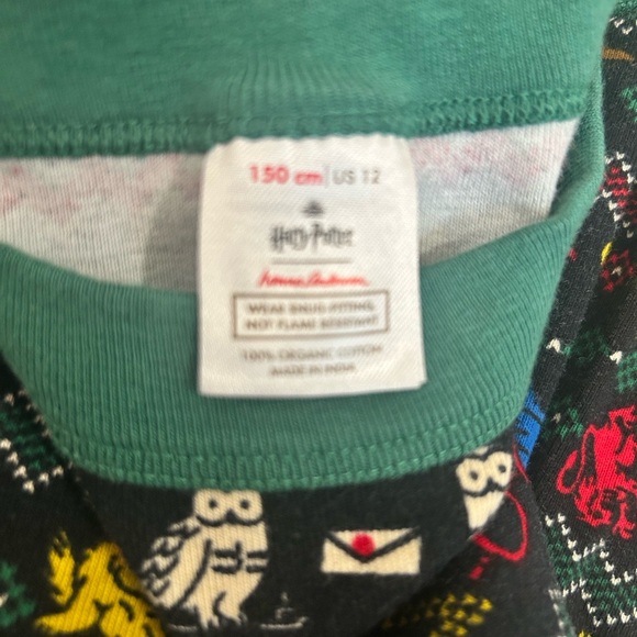 Hanna Anderson Harry Potter kids pj set size 12 - Picture 2 of 2